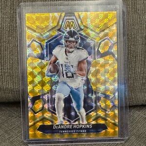 2024 DeAndre Hopkins Panini Mosaic Yellow reactive Prizm Mint condition…